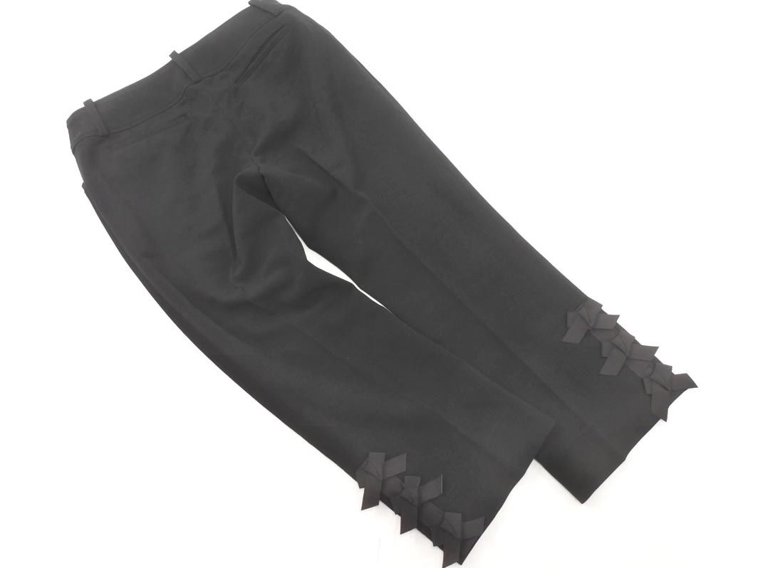 M'S GRACY エムズグレイシー 裾リボン パンツ size40/黒