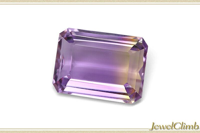 鑑別書付 高い透明度でシャープに輝く アメトリン 宝石 ルース 5 46CT