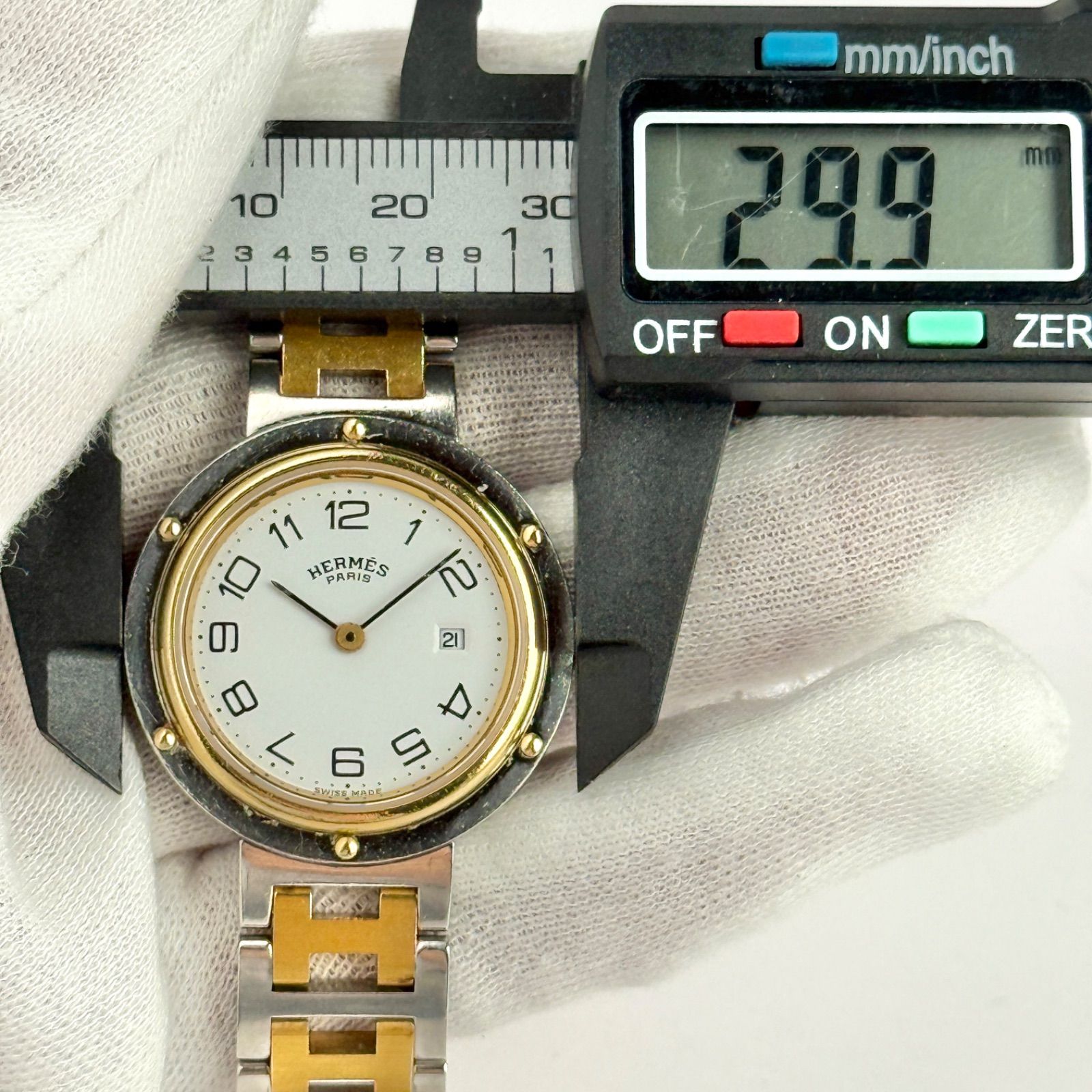 エルメス クリッパー Hベルト 新品電池 レディース 腕時計 879 - メルカリ