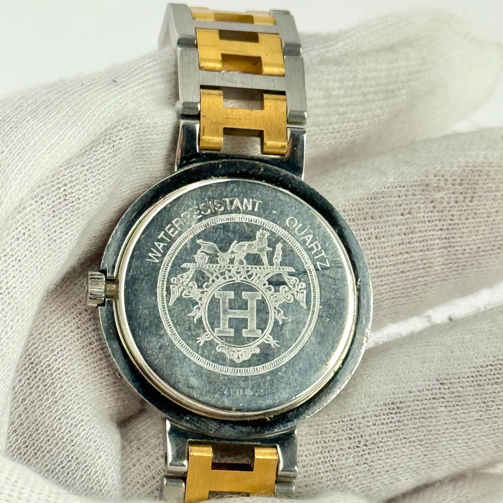 エルメス クリッパー Hベルト 新品電池 レディース 腕時計 879 - メルカリ