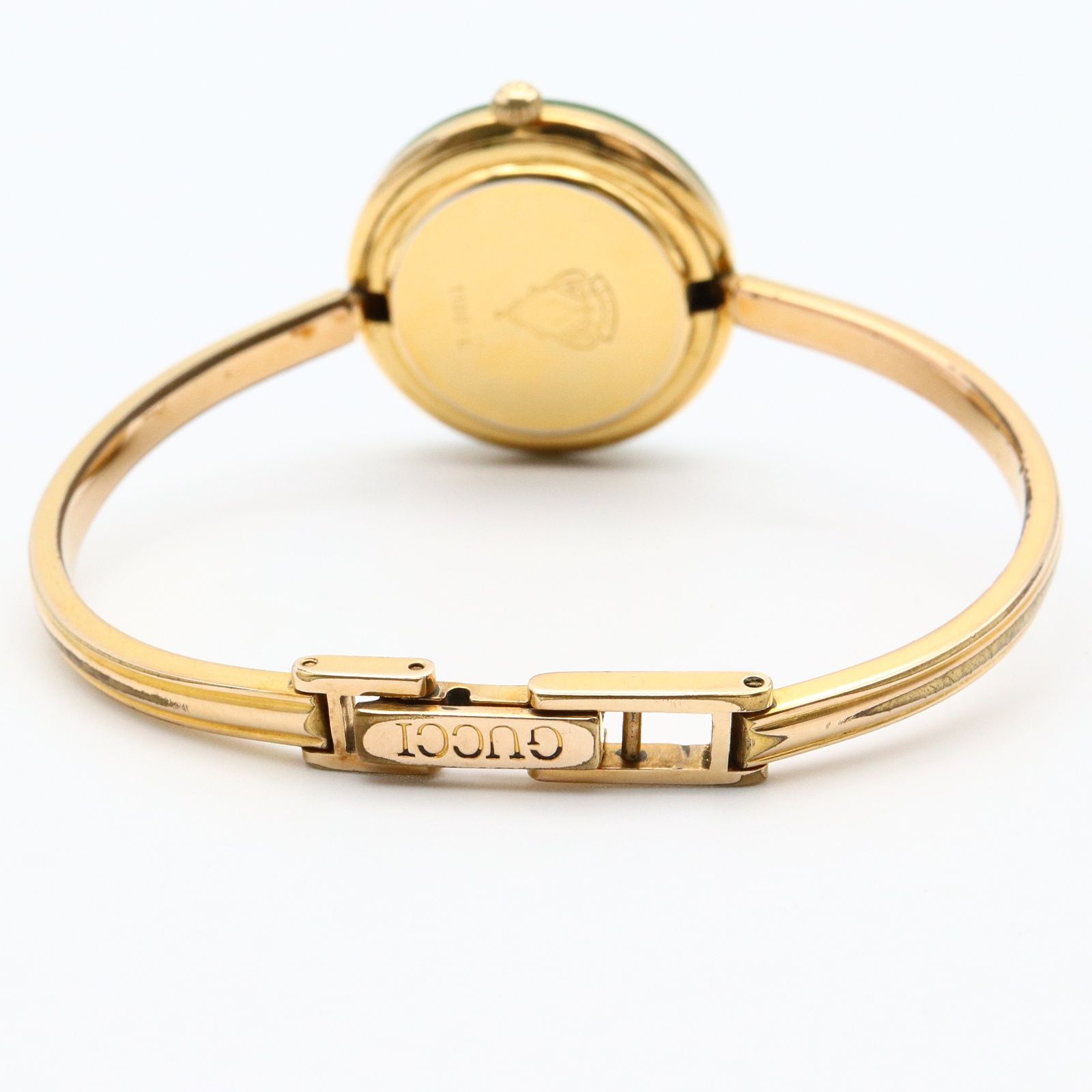 グッチ GUCCI 腕時計 チェンジベゼル 1100-L ホワイト GP（ゴールド