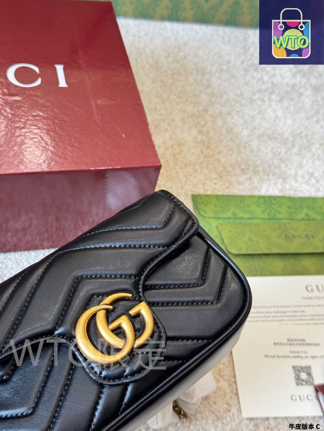 今日特価】Gucci GG Marmont Heart Embroidery Bag・グッチ GG