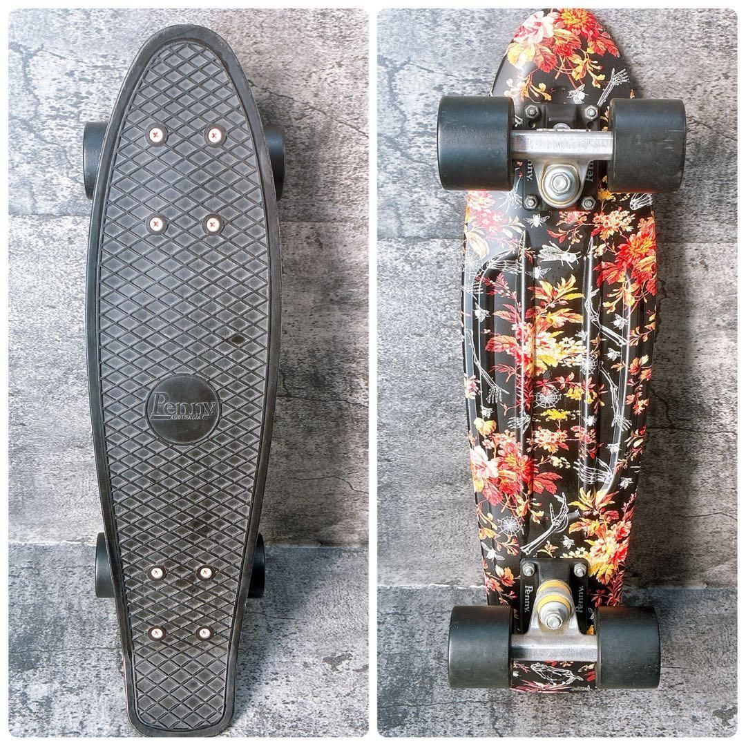 限定デザイン】Penny floral スケートボード 22inch - メルカリ