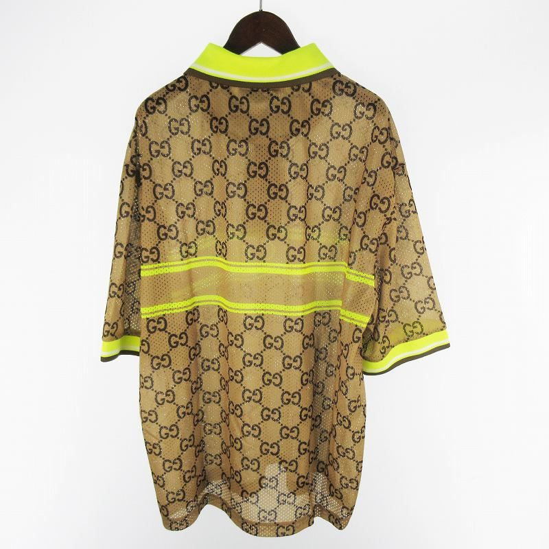 GUCCI GGロゴメッシュポロシャツ 楽天市場】グッチ GUCCI 24年 GGプリント ロゴ 半袖 メッシュ