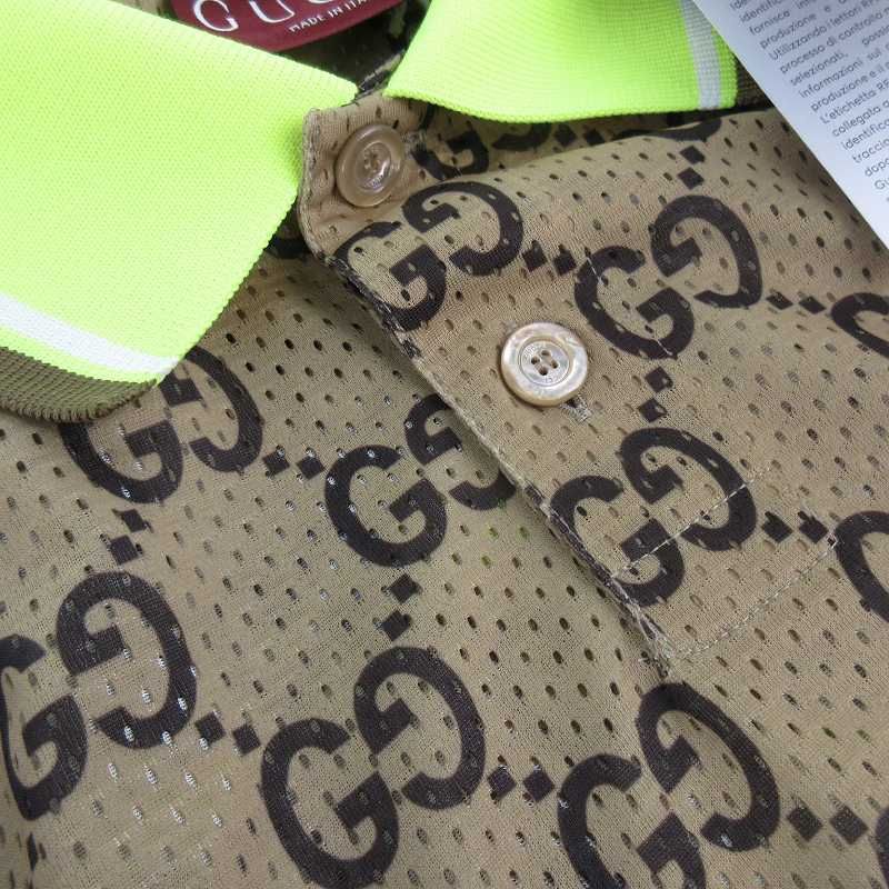 グッチ GUCCI 24年製 XL GGプリント 総柄 ロゴ 半袖 メッシュ
