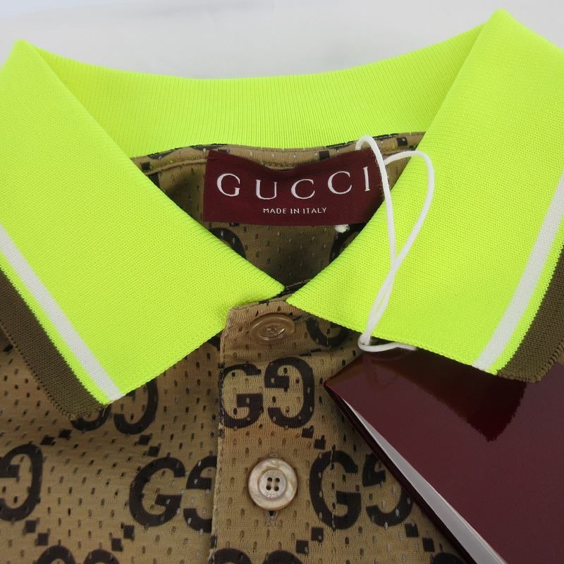 グッチ GUCCI 24年製 XL GGプリント 総柄 ロゴ 半袖 メッシュ