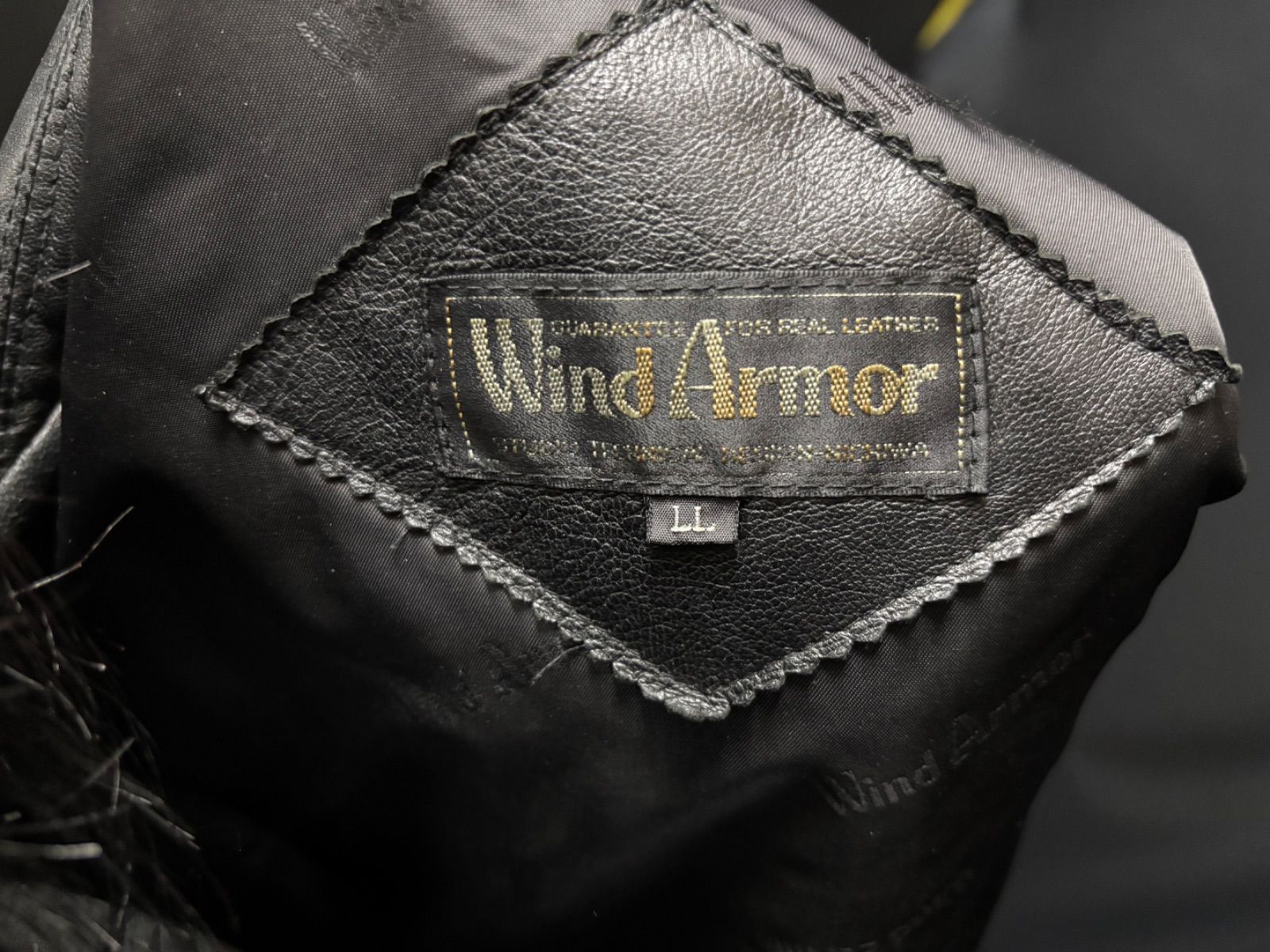 Wind Armor レザージャケット 羊革 黒 LL - メルカリ