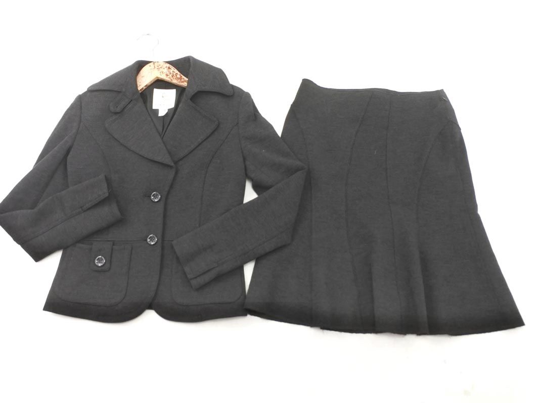KUMIKYOKU 組曲 ウール混 セットアップ ジャケット スカート スーツ