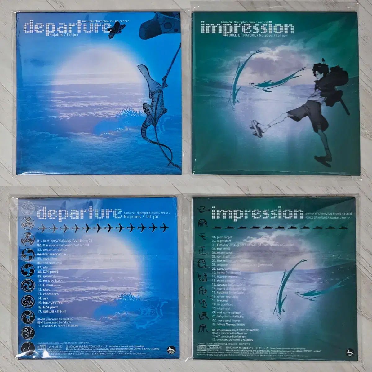departure impression 2枚　CD サムライチャンプルー Samurai Champloo Music Record Departure: Amazon.com.br: CD e Vinil