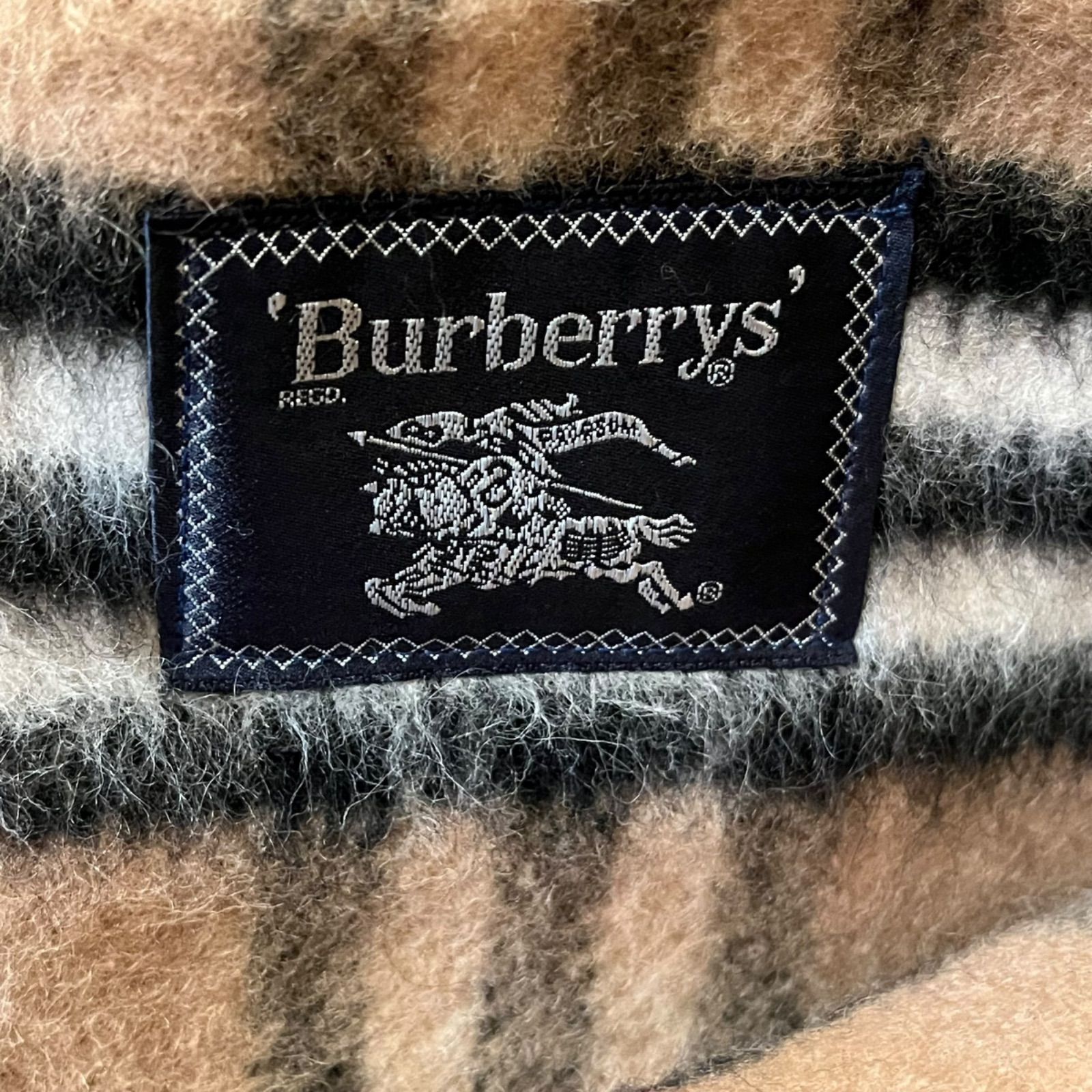 未使用品　Burberrys バーバリー　純毛毛布　ノバチェック　ラムMIX 未使用品 Burberrys バーバリー 純毛毛布 ノバチェック ラムMIX