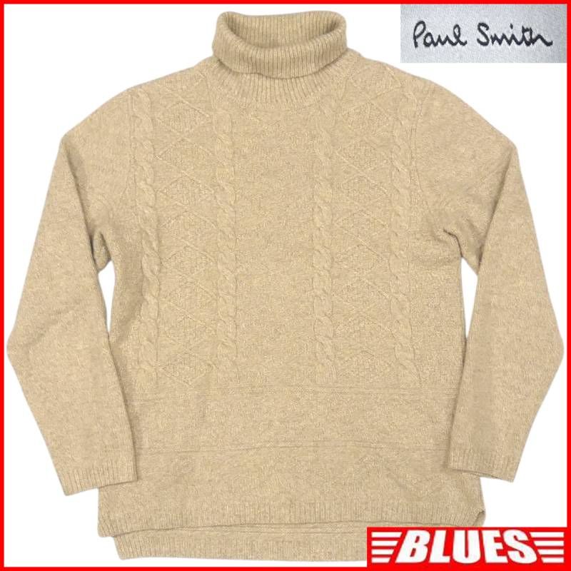 新品未使用 Paul Smith コレクション タートルネックセーター Lサイズ Paul Smith】タートルネックニット シグネチャーストライプ (Paul