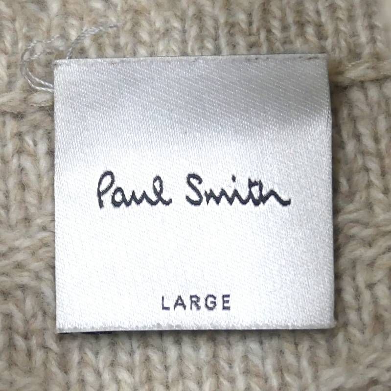 Paul Smith ポールスミス セーター ニット タートルネック L ベージュ