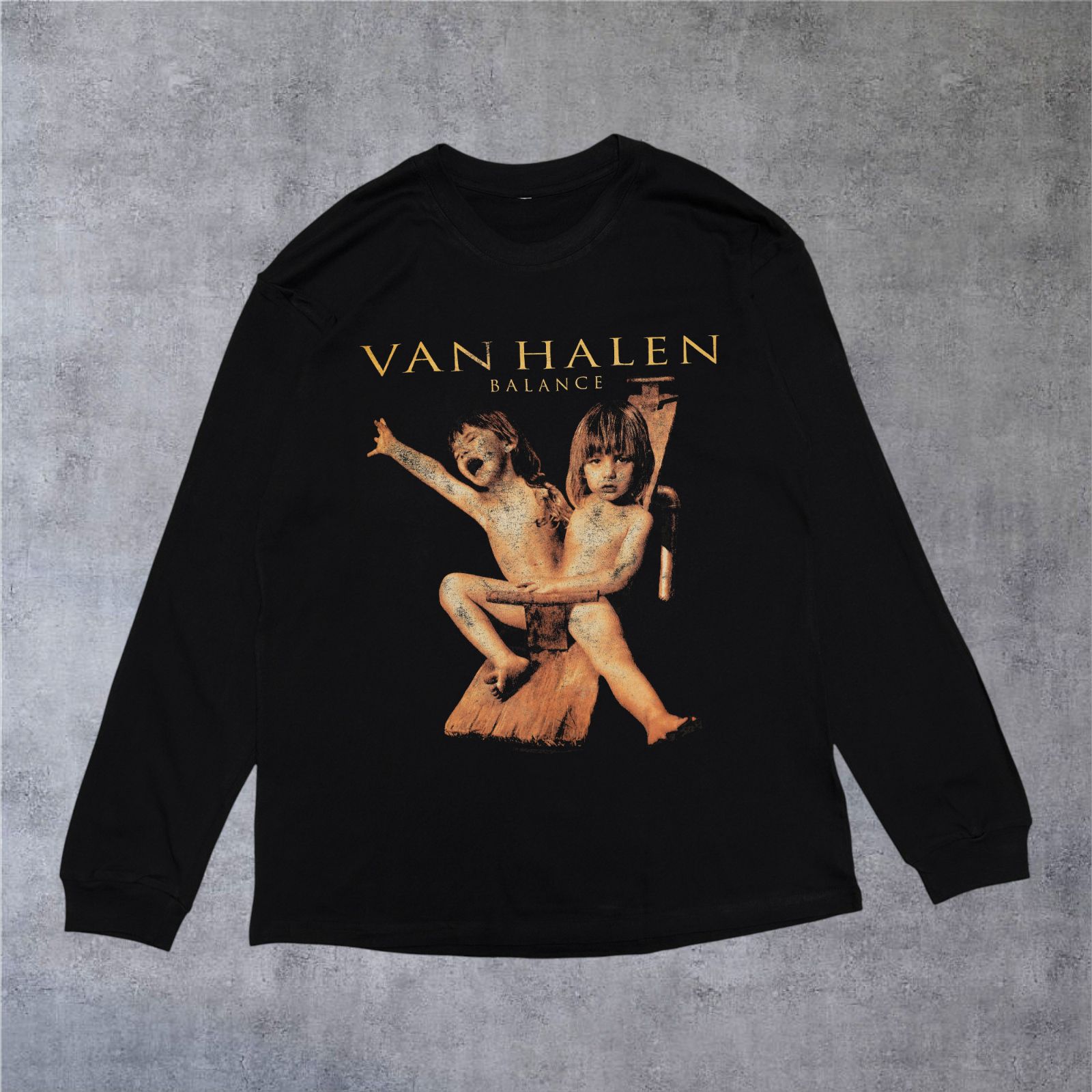 Van Halen ヴァン・ヘイレン バンド ブラック 長袖Tシャツ バンT ロンT 