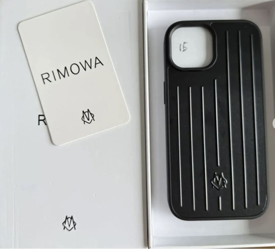 開封-未使用 RIMOWA リモワ iPhone 15 ケース ブラック RIMOWA iPhone15pro iPhoneケース