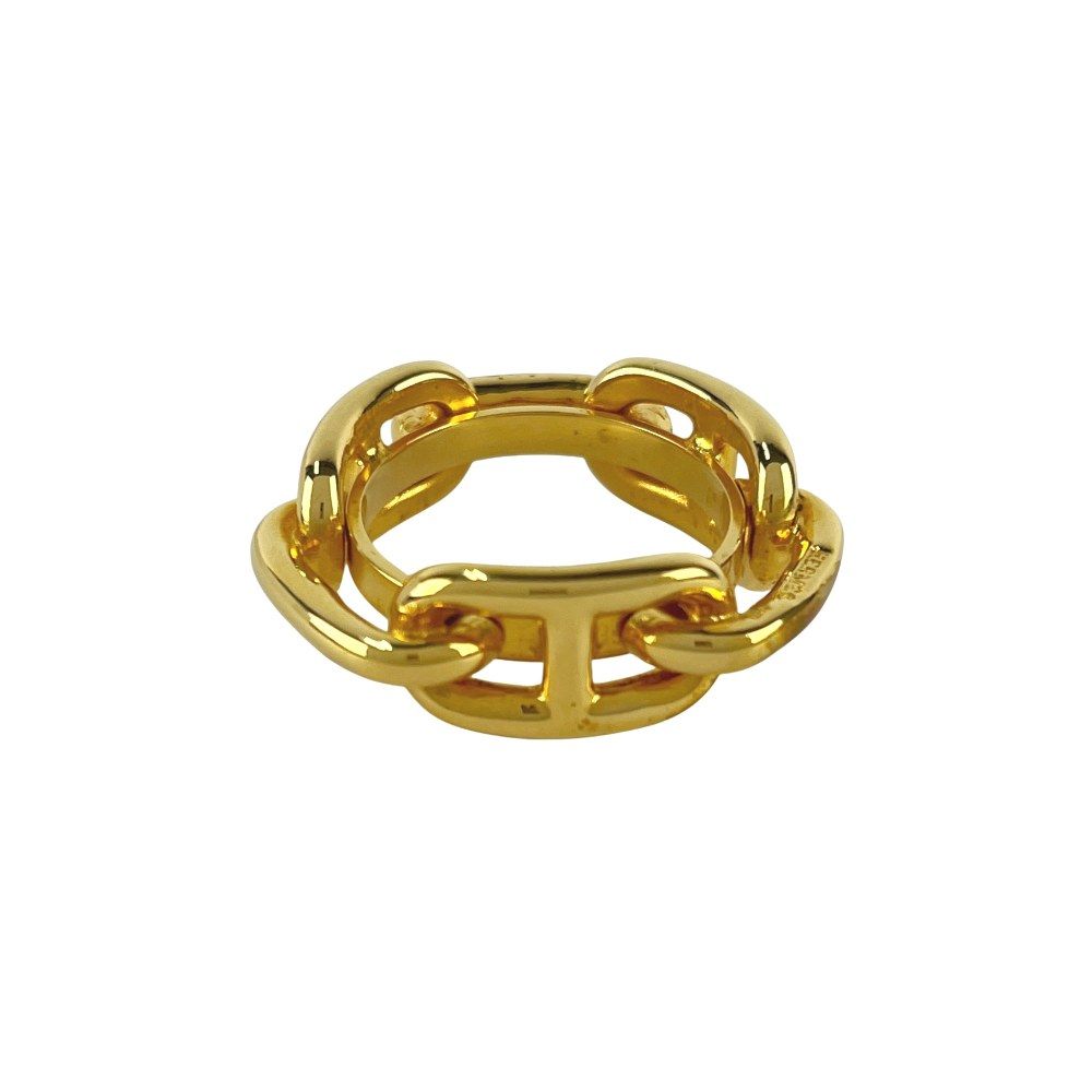 □美品□ エルメス シェーヌダンクル スカーフ リング アクセサリー GP