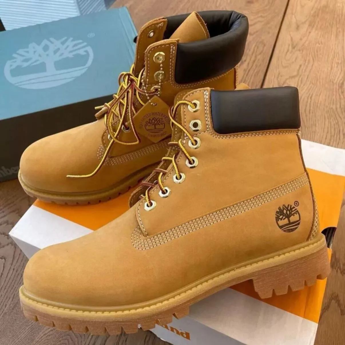 Timberland ブラウン ハイカットブーツ 箱付き 新品 Timberland ハイカットブーツ プレミアムブーツ ブラウン - メルカリ