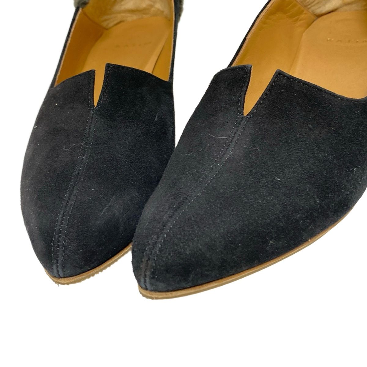  KATIM カティム パンプス 37 1 2 レディース - 黒×カーキ アウトソール張替済 ムートン ハイヒール パンプス パンプス