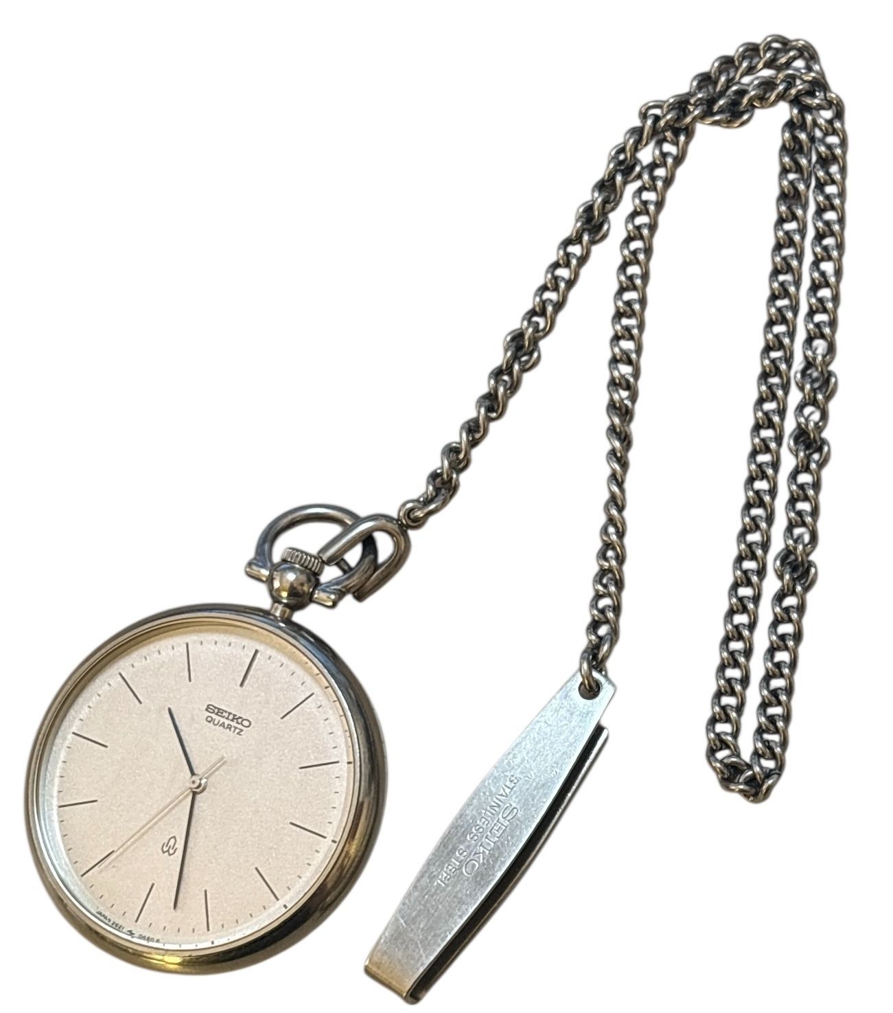 SEIKO セイコー 薄型クォーツ懐中時計 2621-0120 ポケットウォッチ