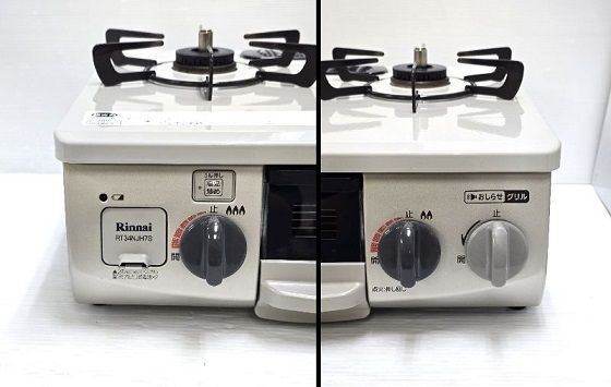 中古品】 リンナイ Rinnai ガスコンロ LPガス(プロパンガス) 左強火力