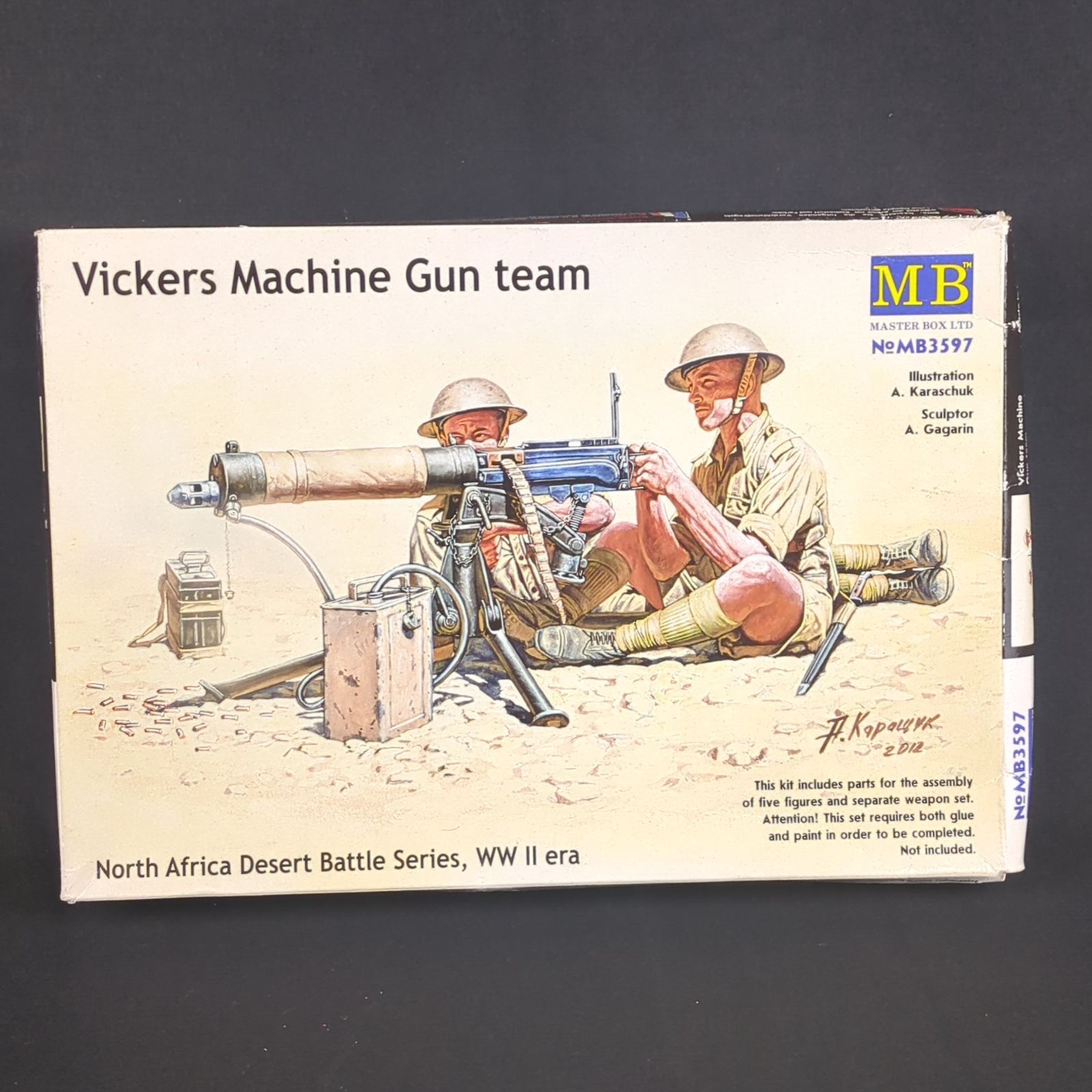 masterページ 輸入キット・当時物】 MASTER BOX MB3597 1/35 Vickers Machine Gun