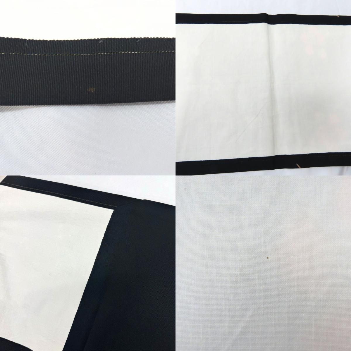 中古】 名古屋帯 塩瀬 正絹(金銀糸除く) ブラック ピンク 梅 松葉