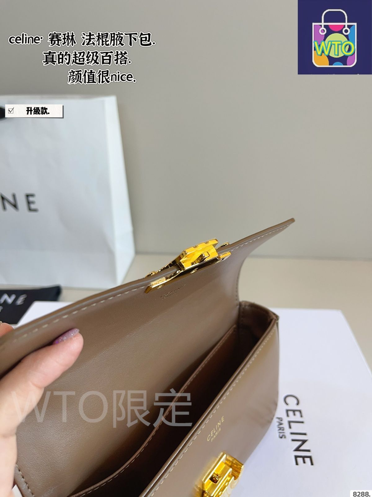  今日 Celine Triomphe Baguette Underarm Bag - セリーヌ トリオンフ バゲット アンダーアームバッグ-WTO輸入 ショルダーバッグ ショルダーバッグ