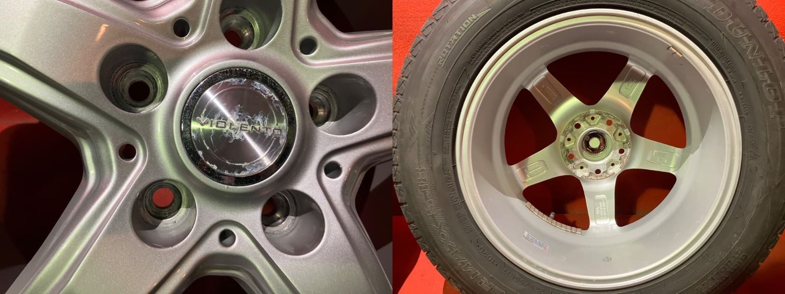 中古スタッドレスタイヤホイールセット【225/65R17 DUNLOP SJ8】[17x7