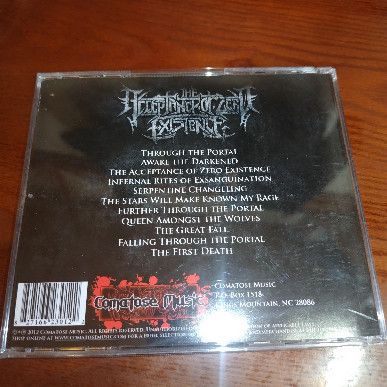 EXECRATION「THE ACCEPTANCE OF ZERO EXISTENCE」輸入盤中古CD