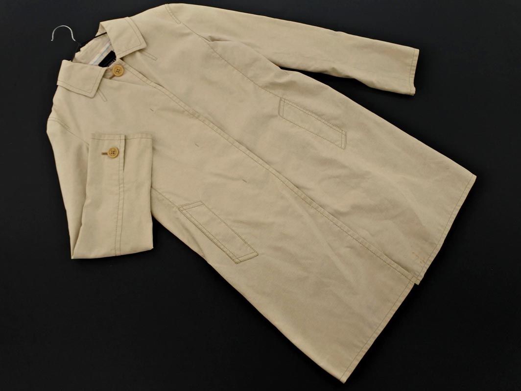 SONIA RYKIEL ソニアリキエル ステンカラー コート size38/ベージュ