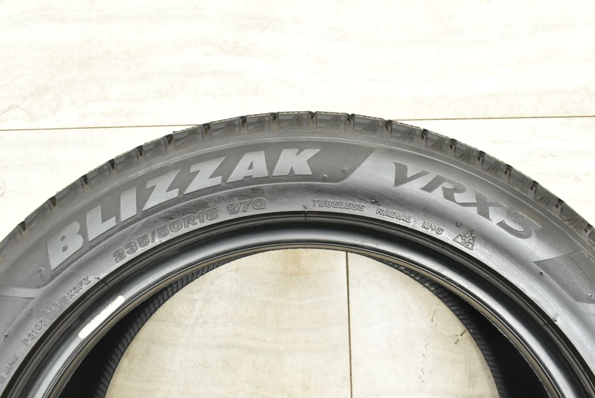バリ溝 VRX3 4本】ブリヂストン ブリザック 235/50R18 レクサス LS460