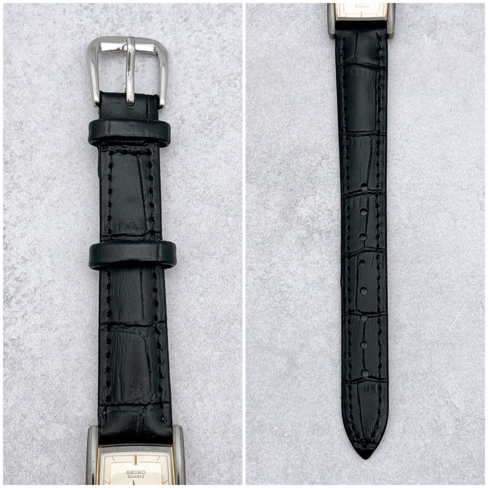 稼働 SEIKO セイコー エクセリーヌ レディース 腕時計 7321-5840 角形