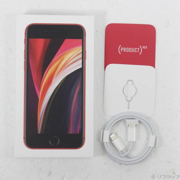 中古品〕 iPhone SE 第2世代 64GB プロダクトレッド MHGR3J／A SIM