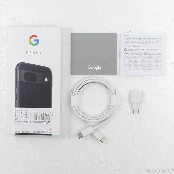 中古品〕 Google Pixel 8a 128GB オブシディアン G576D SIMフリー【344