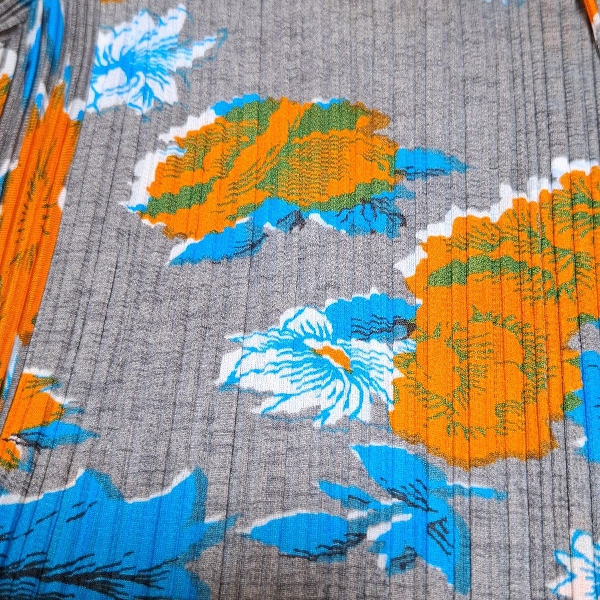 PLEATS PLEASE 花柄プリーツワンピース M PLEATS PLEASE(プリーツプリーズ) ワンピース サイズ3 L レディース