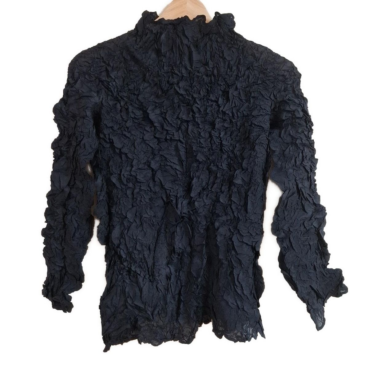 ISSEYMIYAKE(イッセイミヤケ) 長袖カットソー サイズL レディース - 黒