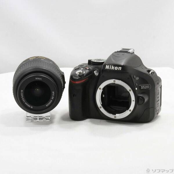中古品〕 NIKON D5200 18-55 VR レンズキット ブラック【344】 - メルカリ