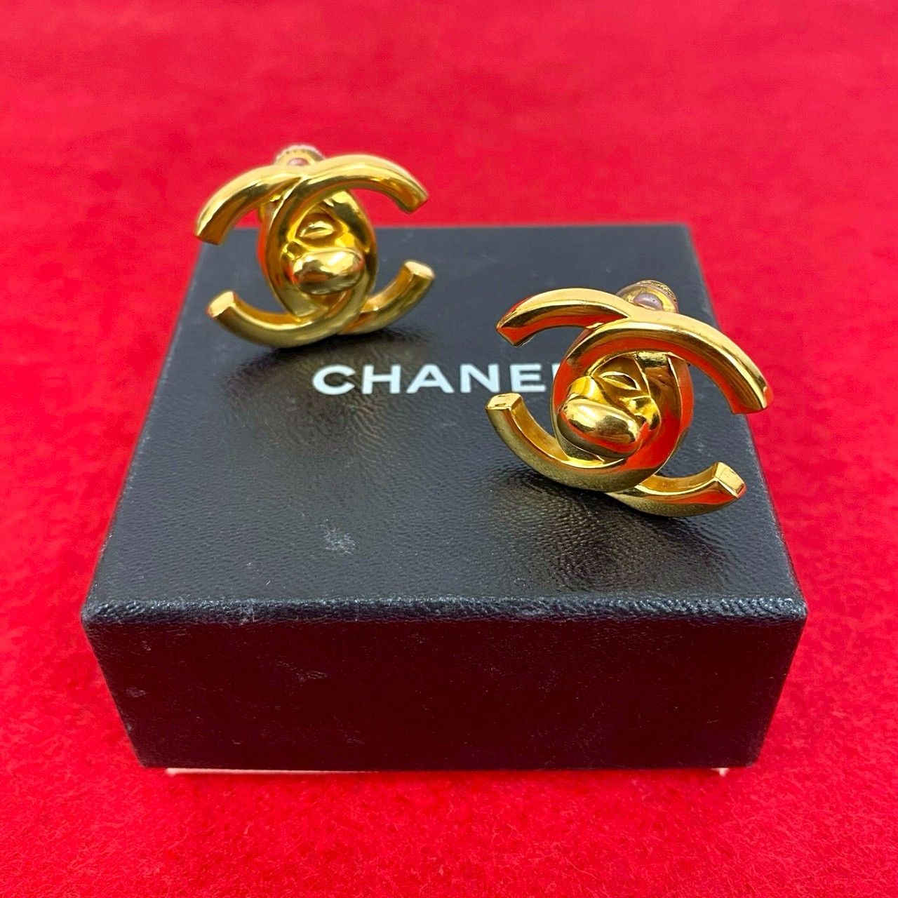 極 美品 保存箱付 コメあり 95A CHANEL シャネル ココマーク ターン 