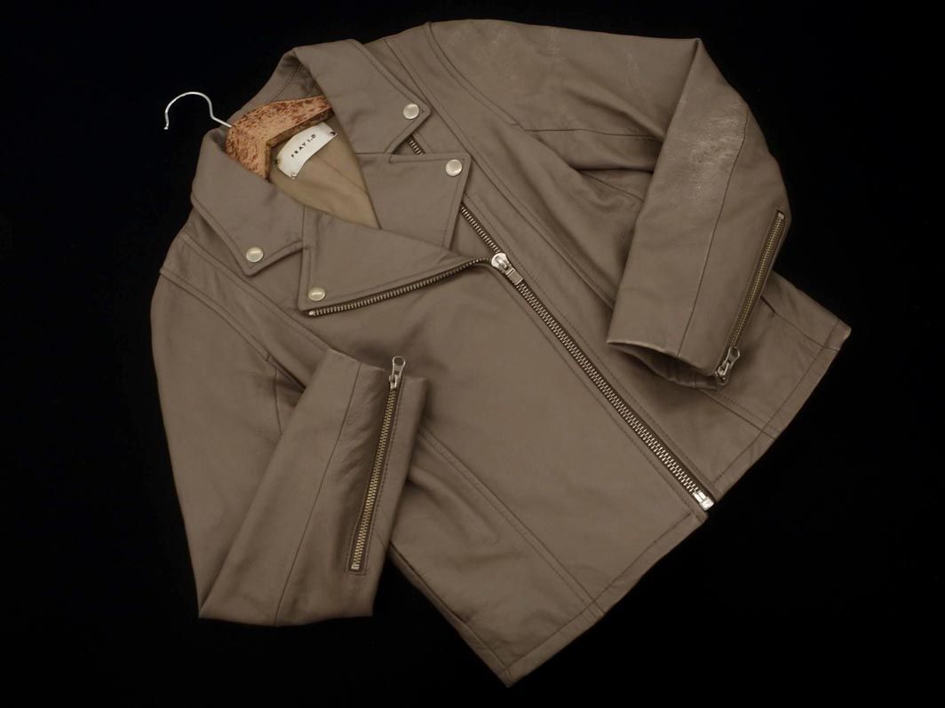 フレイアイディー FRAY I.D エコファーダブルライダースジャケット 羊