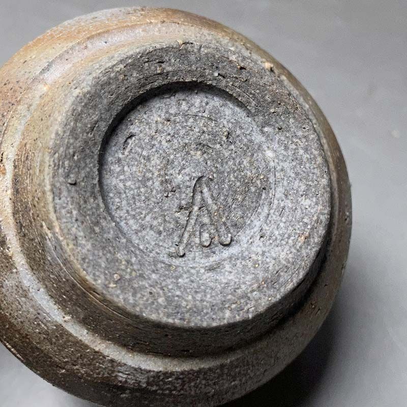 備前焼 人間国宝 伊勢崎淳 備前 酒呑 - メルカリ