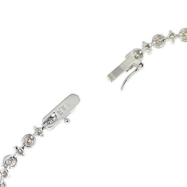 K18WG ダイヤモンド　1.00 テニスブレスレット ダイヤモンド テニス ブレスレット ダイヤ ダイヤモンドブレスレット