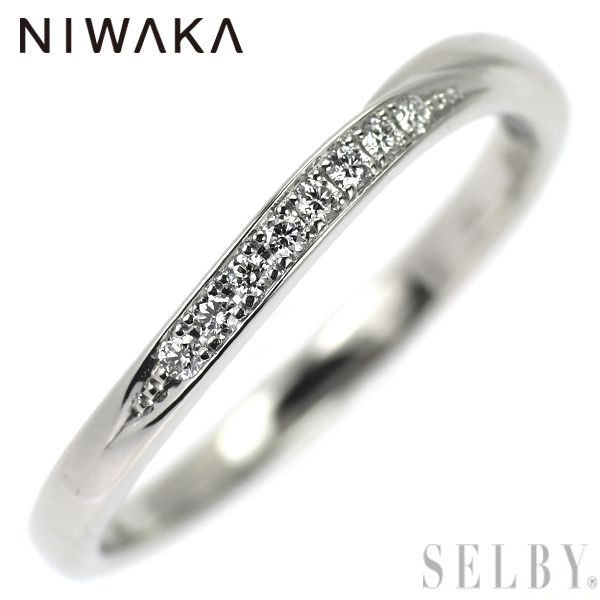 ★俄★ せせらぎ ダイヤリング 結婚指輪 Pt950 俄 Pt950 ダイヤモンド リング せせらぎ 俄 せせらぎ Pt950 結婚指輪