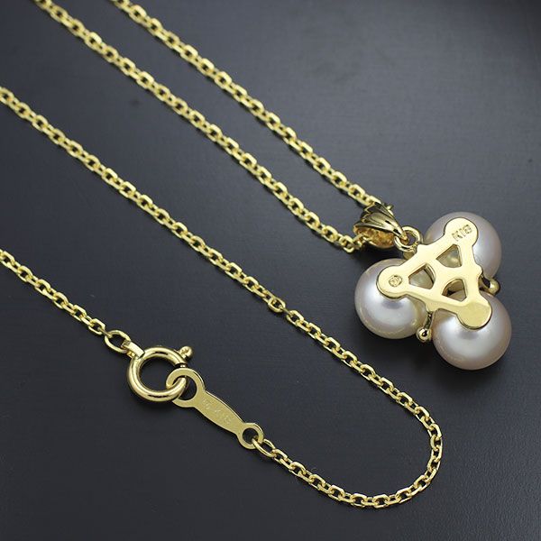 ミキモト K18YG アコヤ真珠 ペンダントネックレス 径約4.3-5.9mm ミキモト K18YG アコヤ真珠 ペンダントネックレス 径約4.3-5.9mm