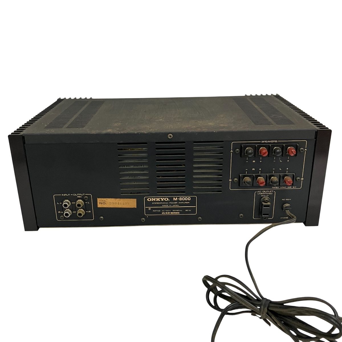 ONKYO オンキョー M-8000 ステレオ パワーアンプ 音響機材 オーディオ