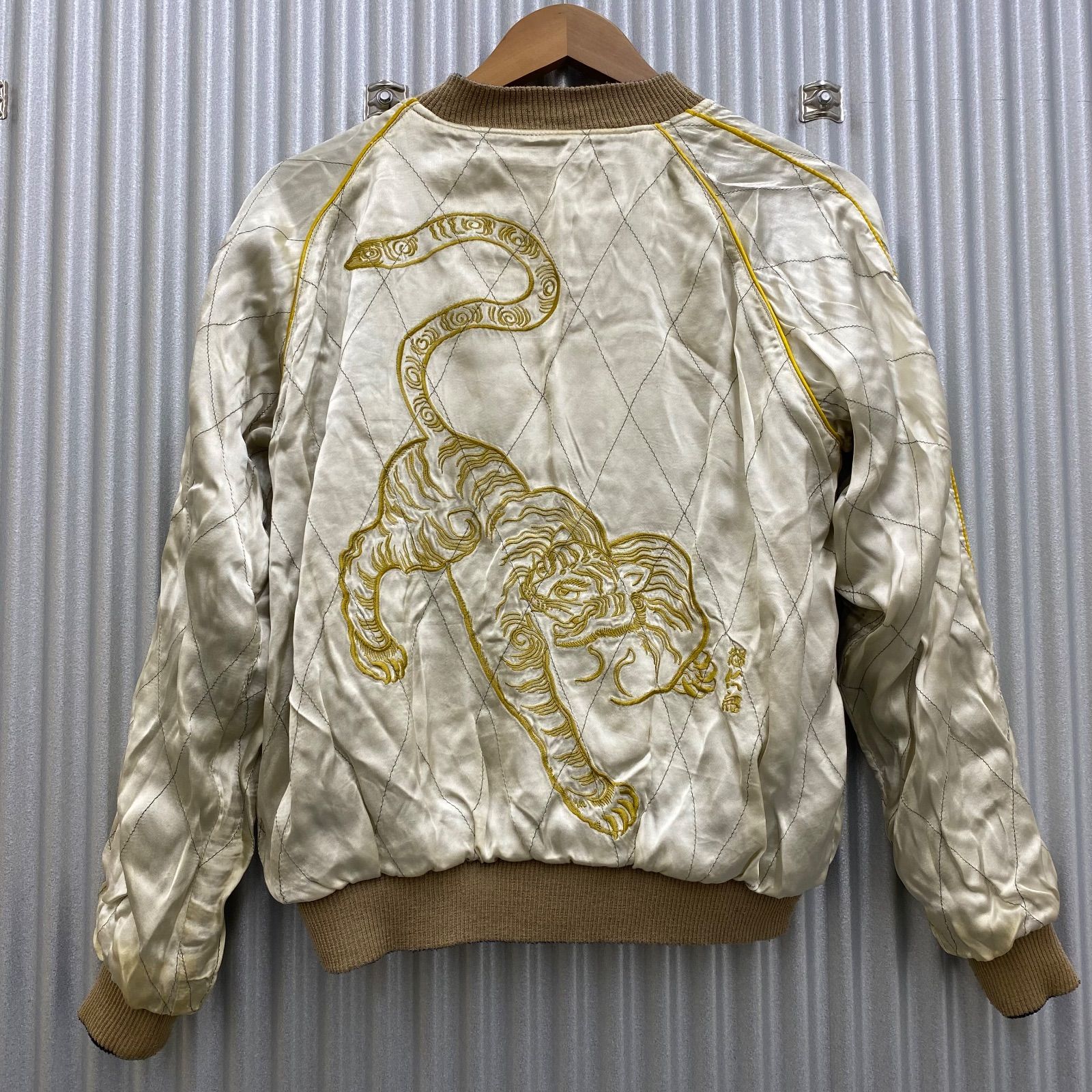 MF SHINS期 ドゥニーム スカジャン 鯉 鶏 藍染 刺繍 ベロア