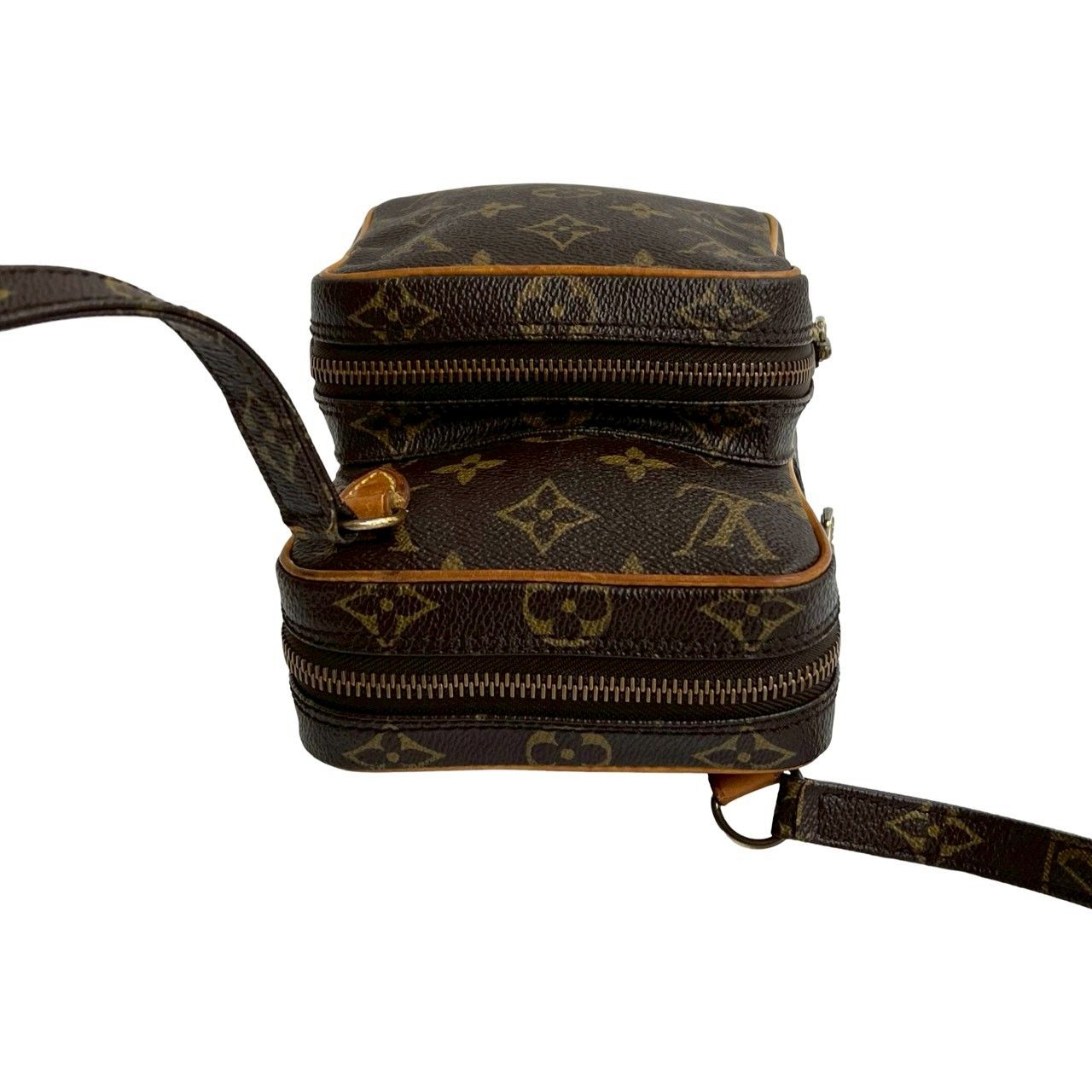 極美品 ルイヴィトン モノグラム レザー ショルダーバッグ ポシェット ブラウン LOUIS VUITTON ルイヴィトン ショルダーバッグ ポーチ M45484