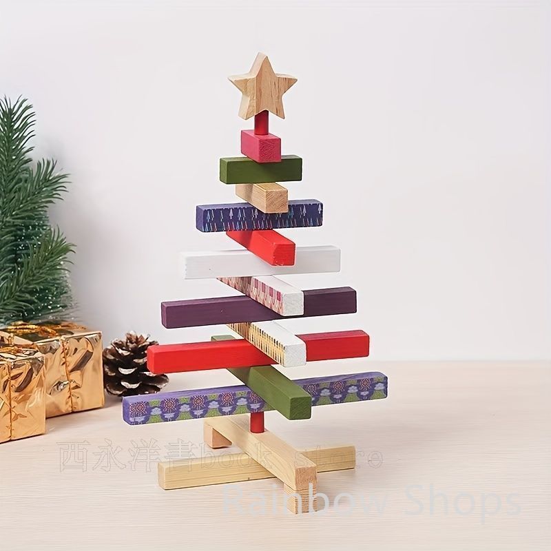 新品未使用】クリスマスツリー 素朴な木製クリスマスツリー