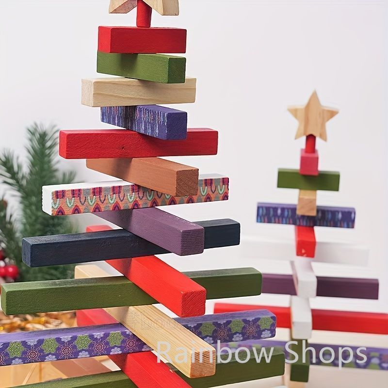 新品未使用】クリスマスツリー 素朴な木製クリスマスツリー