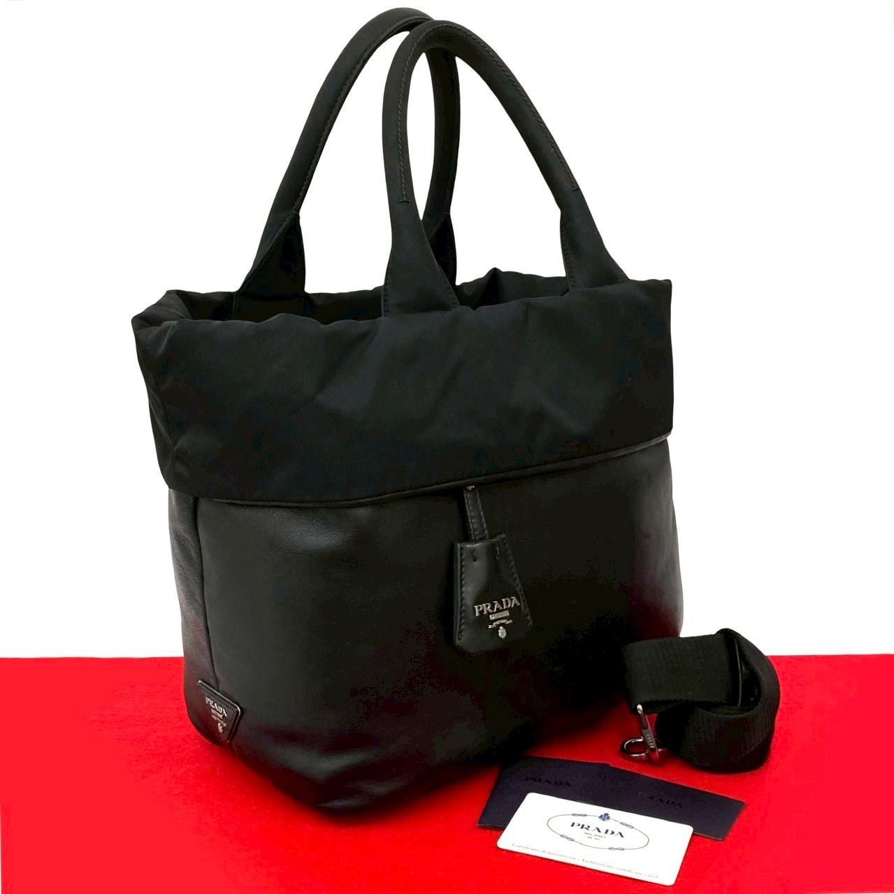 プラダ  PRADA　レザー　トートバッグ　ショルダー　美品 楽天市場】【バッグ】PRADA プラダ トートバッグ ショルダーバッグ