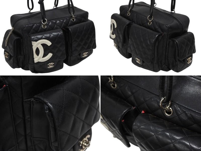 CHANEL シャネル カンボンライン マルチポケット ボストンバック中古 CHANEL シャネル カンボンライン マルチポケット カンボンライン