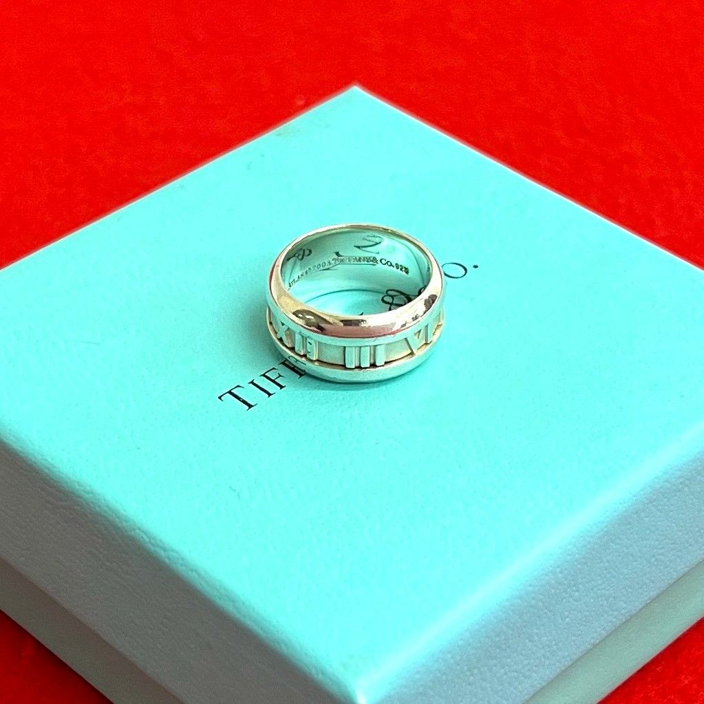 極 美品 希少品 TIFFANY&Co. ティファニー アトラス リング シルバー